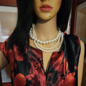 Connected Apparel Dresses Connected Apparel Red & Black Floral Dress